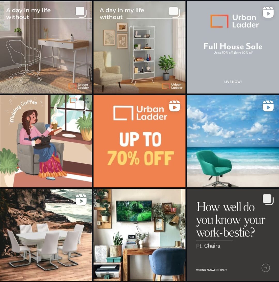 Urban Ladder Instagram Feed