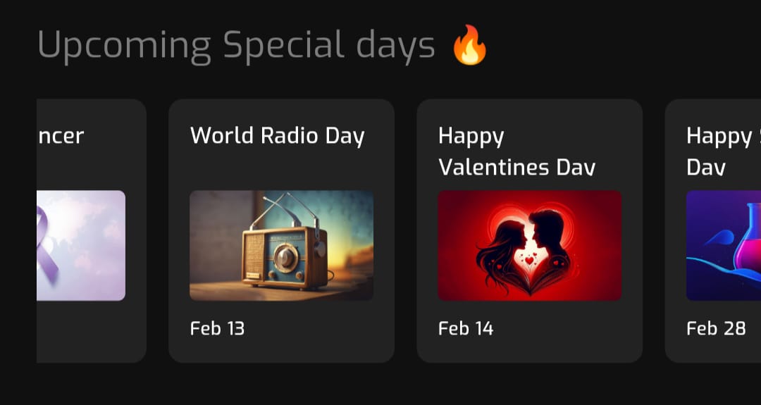 Upcoming Special Days